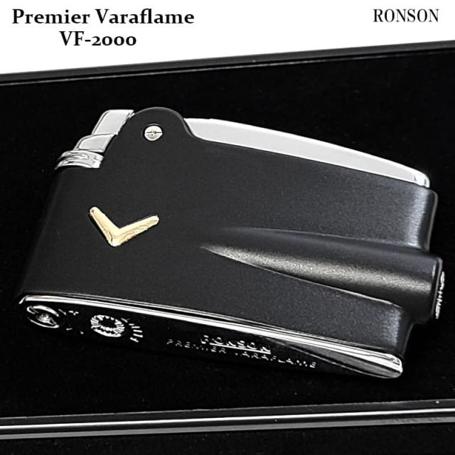 ガスライター RONSON プレミア ヴァラフレーム 黒マット ロンソン フリント式 艶消し ブラック Vマーク おしゃれ シンプル かっこいい の通販は 14,300円