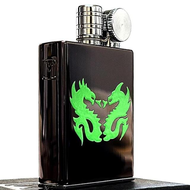 オイルライター マーベラス 廃盤 タンクライター フリント式 東京パイプ タイプB ドラゴン TwinDragon ブラックニッケル レア Marvelous 日本製 絶版 珍しい 龍 竜メンズ_2