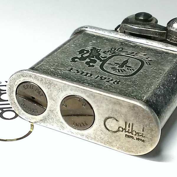 オイルライター Colibri コリブリ アンティークシルバー レトロ