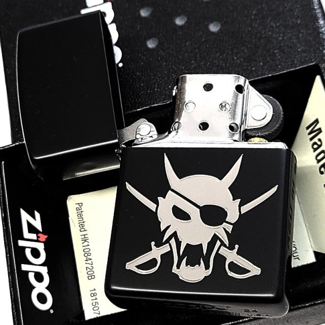 ZIPPO 龍が如く8外伝 ゴロー海賊団海賊旗 ジッポ ライター マットブラック 艶消し 黒銀 両面加工 ゲーム キャラクター かっこいい メンズ ギフト プレゼント_3