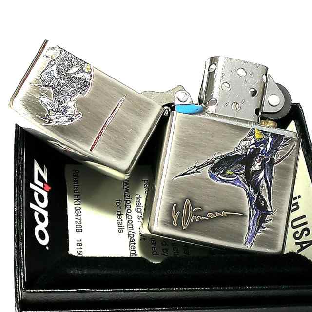 ZIPPO 天野喜孝 ジッポ ライター アンティーク 銀いぶし 彫刻柄