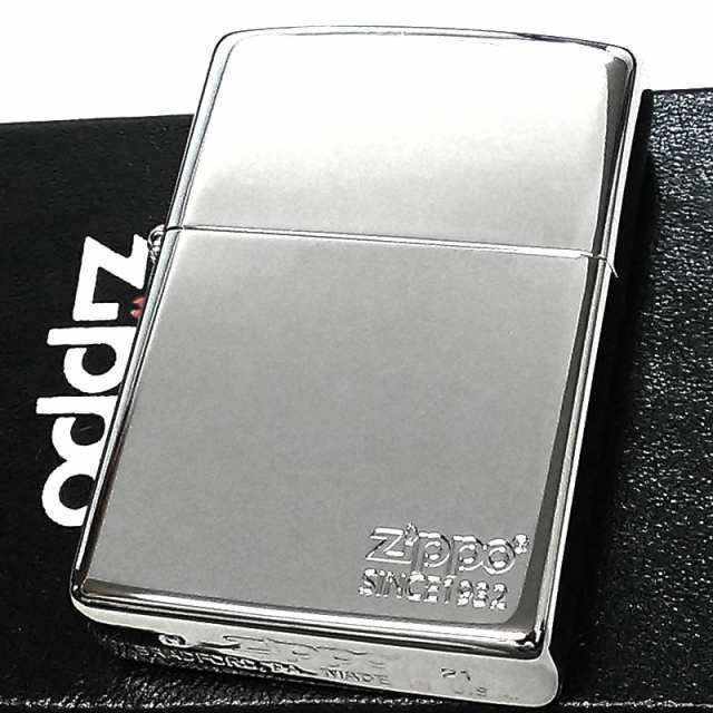 ZIPPO ライター 超鏡面 プラチナコーティング 銀 ジッポロゴ シルバーミラー エッチング彫刻 シンプル おしゃれ かっこいい メンズ の通販は