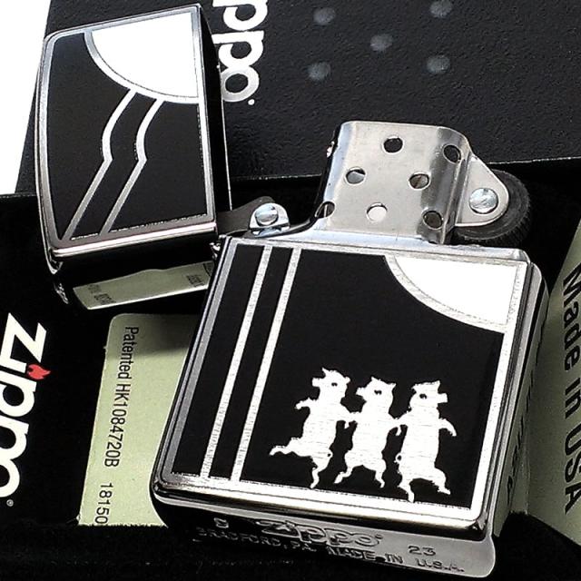 ZIPPO スリーピッグス ジッポ ライター おしゃれ ブラック 三匹の子豚 