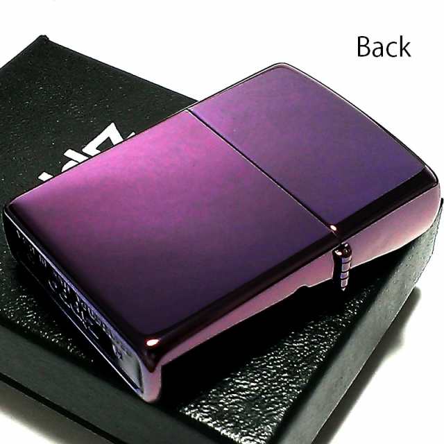 ZIPPO ライター パープル ジッポ 無地 アビス シンプル 鏡面