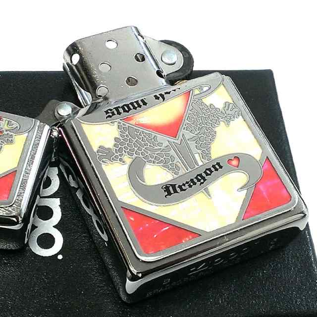 超特価SALE開催！ ZIPPO ライター ハート レッド＆ホワイトシェル シェルドラゴン その他