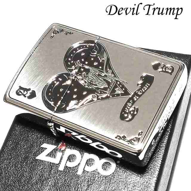 ZIPPO ライター デビルトランプ ハート エース ジッポ 御守り