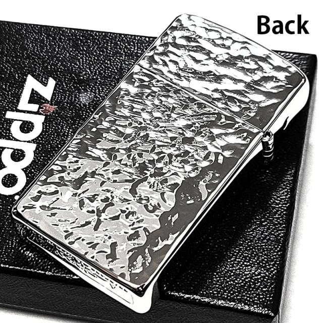 ZIPPO ライター スリムハンマートーン プラチナシルバー ジッポ かっこいい 限定シリアルナンバー入り 両面加工 おしゃれ メンズ レディース ギフト プレゼント_2