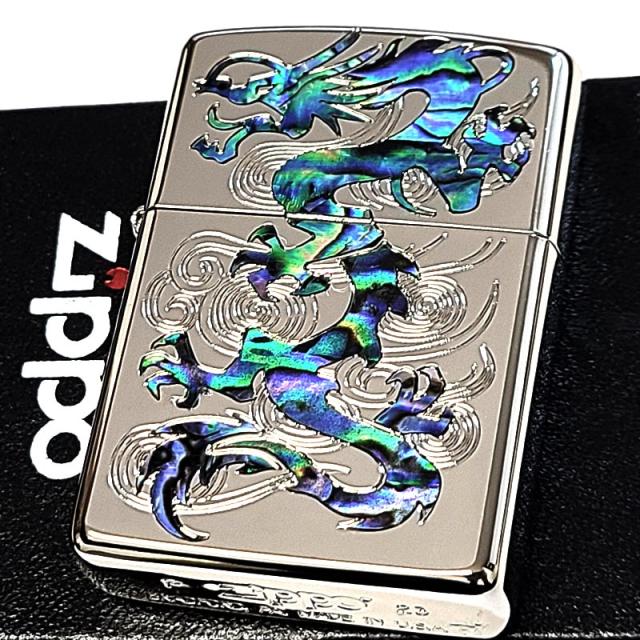 ZIPPO アーマー シェルドラゴン ジッポ ライター シルバー 天然 ZIPPO アーマー シェルドラゴン ジッポ ライター シルバー 天然