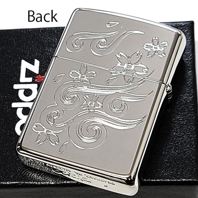 ZIPPO アーマー シェルドラゴン ジッポ ライター シルバー 天然貝象嵌 シェルインレイ 銀鏡面 かっこいい 貝貼り 龍 両面加工 彫刻_2