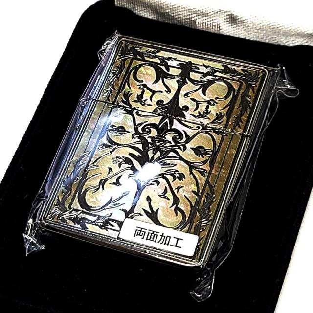 ZIPPO 1935 復刻レプリカ ゴシックアラベスク 両面加工 ジッポ 
