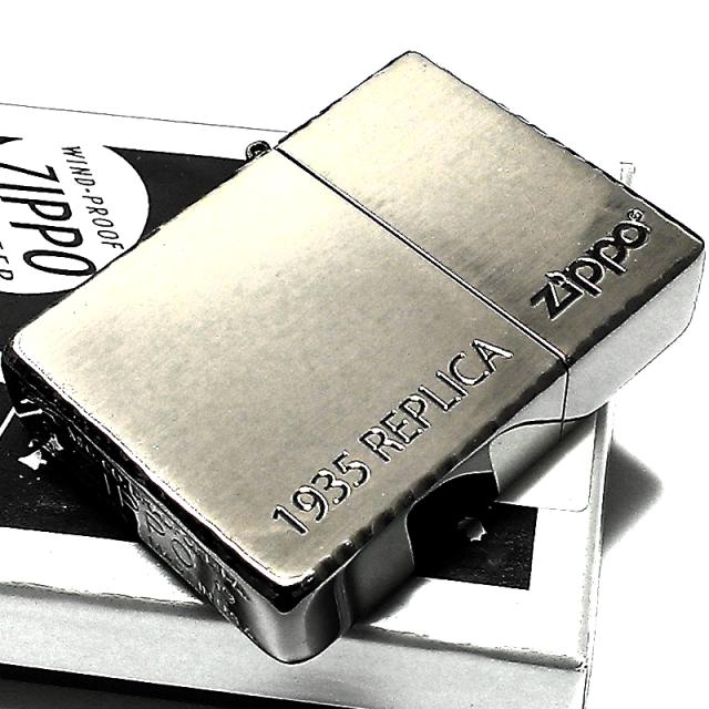 ZIPPO 1935 復刻レプリカ ジッポ ライター サイドブラック ロゴ