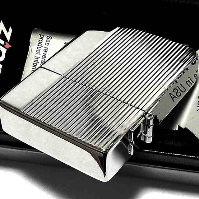 ZIPPO 1935 レプリカ 復刻 ダイヤカットライン ストライプ シルバー