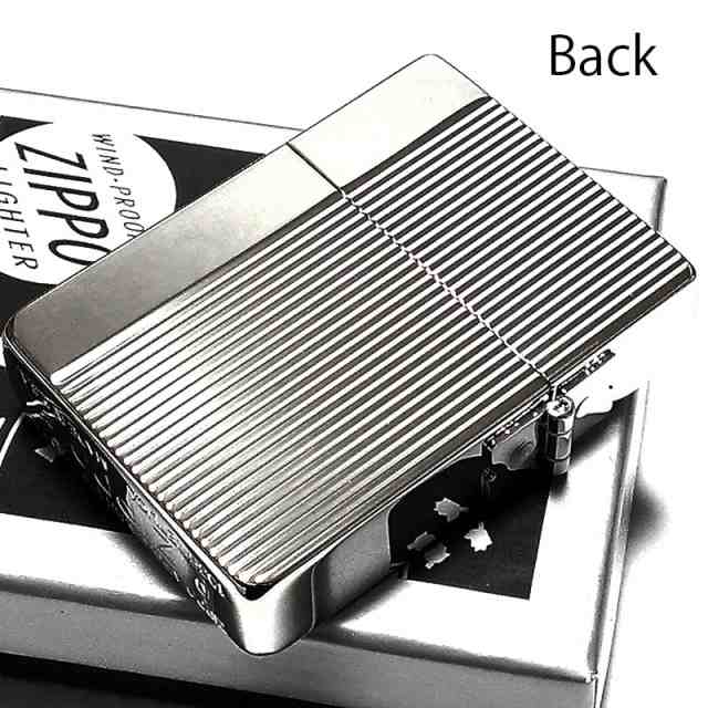 ZIPPO 1935 レプリカ 復刻 ダイヤカットライン ストライプ シルバー