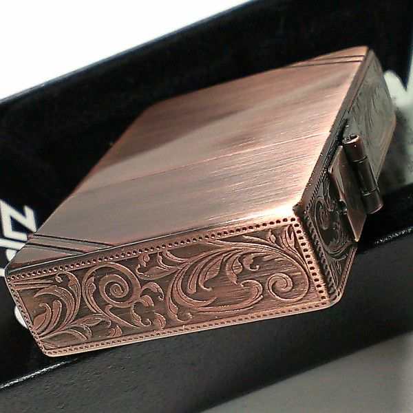 ZIPPO 新品　復刻　1935レプリカ　ブラックゴールド　エッジリューター彫刻