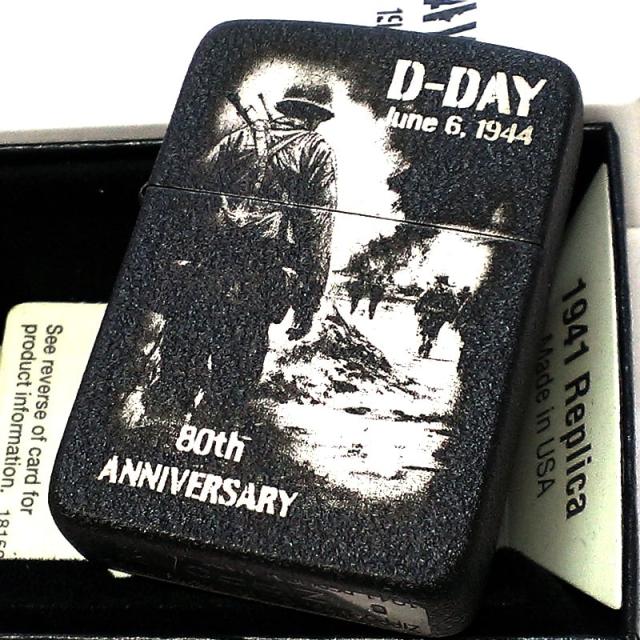 ZIPPO ライター 1941復刻レプリカ D-DAY ジッポ 80周年記念 限定シリアル入り かっこいい ノルマンディ上陸作戦 ARMY 80th おしゃれ 軍隊 丸角 メンズ ギフト プレゼントの通販は 15,400円