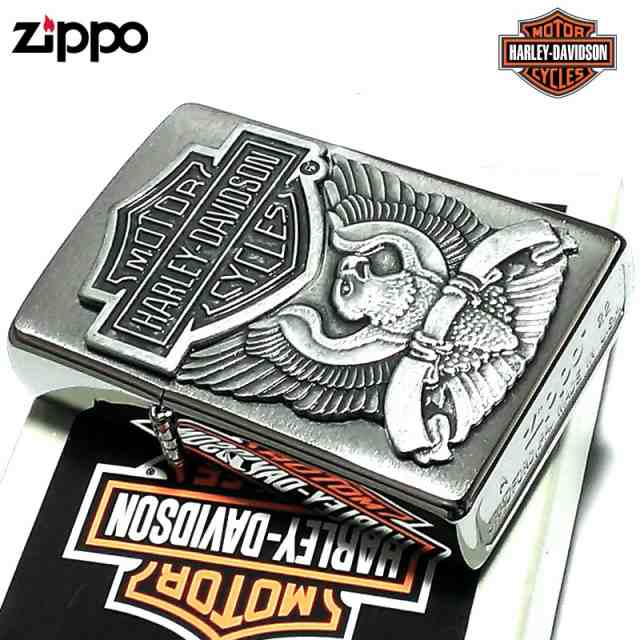 ZIPPO ハーレー ダビッドソン イーグル メタル ロゴ かっこいい ジッポ