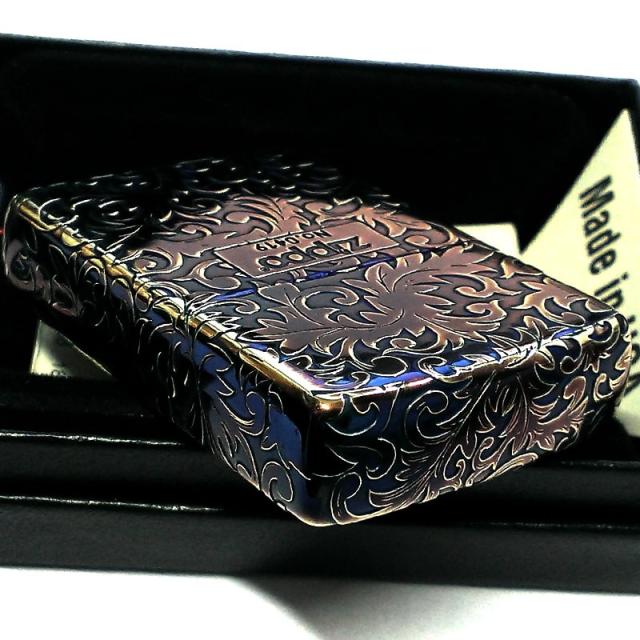 ZIPPO 限定 唐草 ジッポ ライター オーロラ ゴールド シリアルNo ZIPPO 限定 唐草 ジッポ ライター オーロラ ゴールド シリアルNo