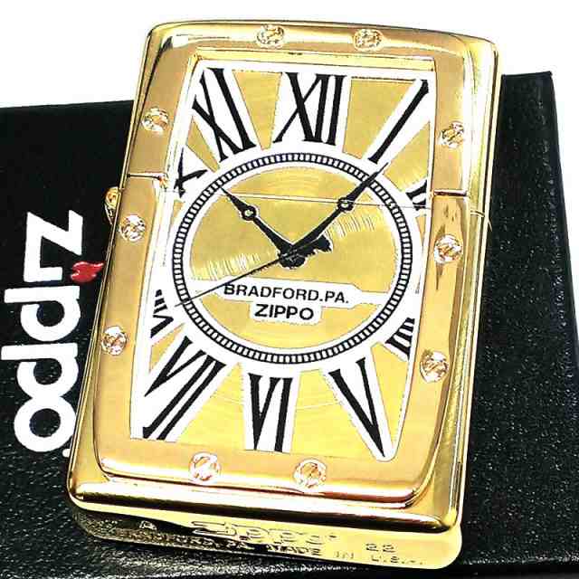 ZIPPO ZIPPO Watch Face 時計 シルバージッポ ライター おしゃれ スピン加工 銀ミラーベゼル型メタル かっこいい クロックデザイン メンズ
