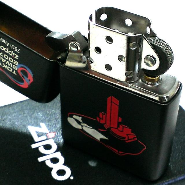ZIPPO 一点物 2007年製 スワップミート 東京 75周年記念 限定300個 シリアルナンバー入り レア ジッポ ライター 絶版 珍しい_3