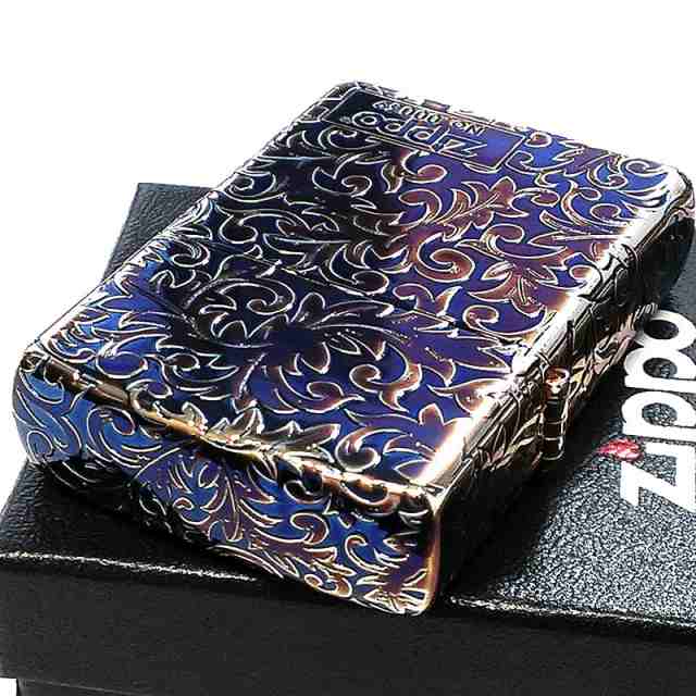 ZIPPO 限定 オーロラシルバー 唐草 ジッポ ライター シリアルNo入り 5