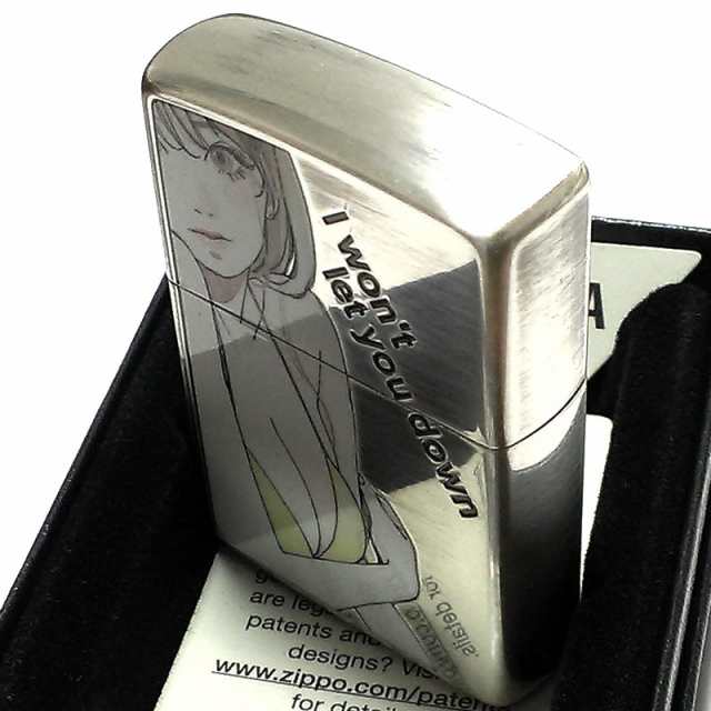 ZIPPO セクシー 萌え ジッポ ライター 銀イブシ仕上げ Sexy ジッポー 