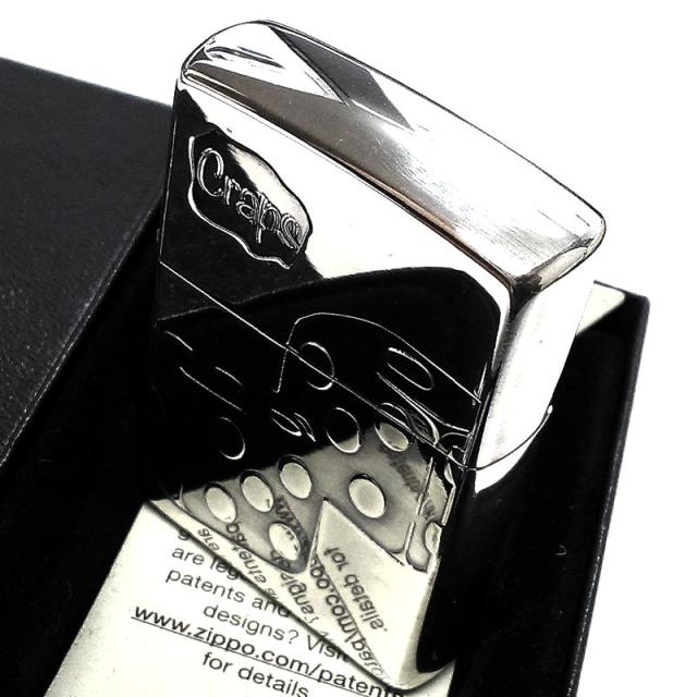 ZIPPO ライター ダイス GAME サイコロ ジッポ シルバーイブシ 両面加工 クラップス おしゃれ かっこいい メンズ プレゼント レディース ギフト_4