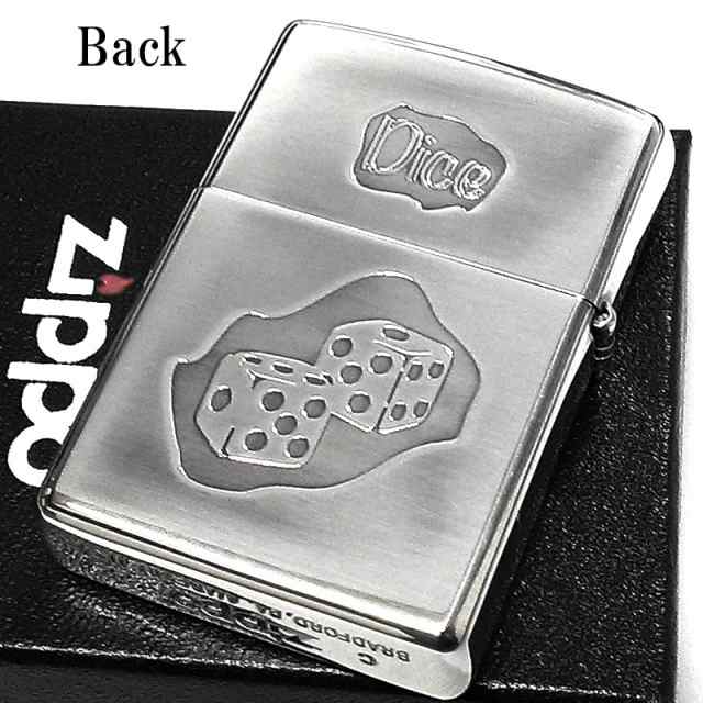 ZIPPO ダイスデザイン 両面 シルバーイブシ サイコロ ジッポー 