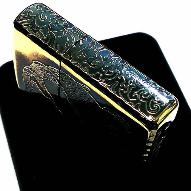 ZIPPO アーマー 唐草 鯉 ジッポ ライター アラベスク ゴールド 5