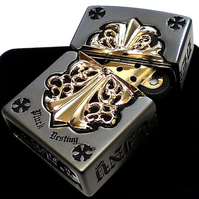 ZIPPO ライター メタルジャケット ジッポ 超重厚 艶消しガンメタ 