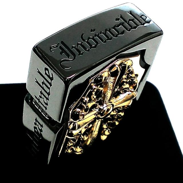 ZIPPO ライター メタルジャケット ジッポ 超重厚 ブラックニッケル 