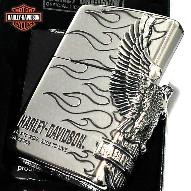 ZIPPO ライター ハーレーダビッドソン ジッポ シルバーイブシ イーグルメタル 国内限定モデル 銀 かっこいい 鷲 おしゃれ メンズ ギフトの通販は