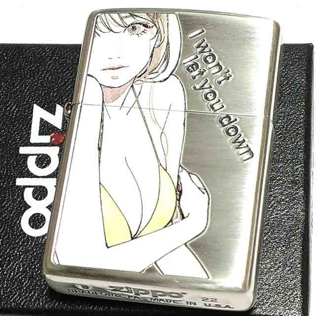 ZIPPO セクシー 萌え ジッポ ライター 銀イブシ仕上げ Sexy ジッポー