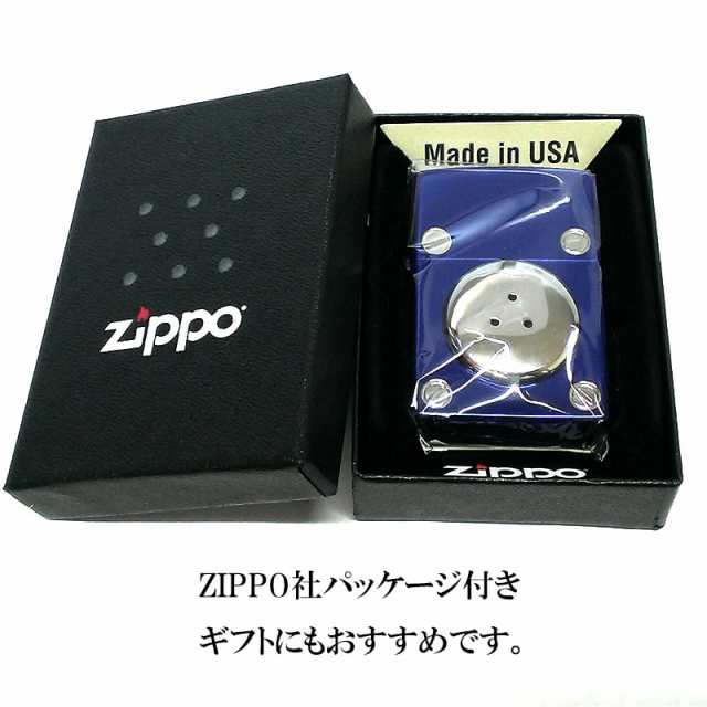 ZIPPO アニメ 攻殻機動隊 S.A.C. タチコマ ジッポ ライター イオンブルー 半立体メタル 両面加工 銀差し エッチング彫刻 キャラクター メ