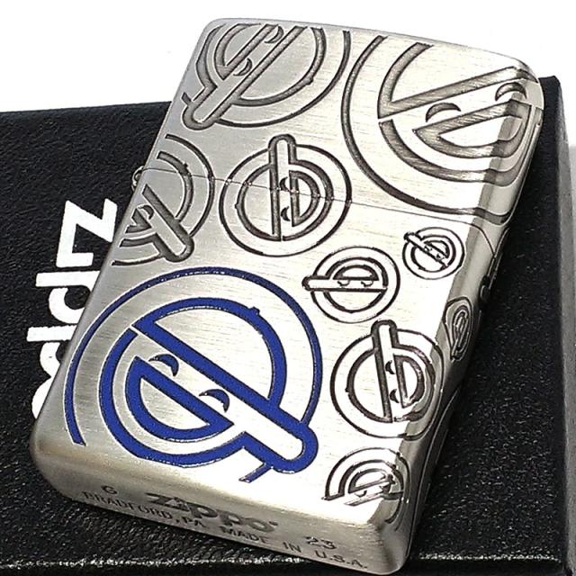 ZIPPO ライター アニメ 攻殻機動隊 S.A.C. 笑い男 ジッポ シルバー 3面加工 エッチング彫刻 銀 キャラクター メンズ ギフト プレゼント_1