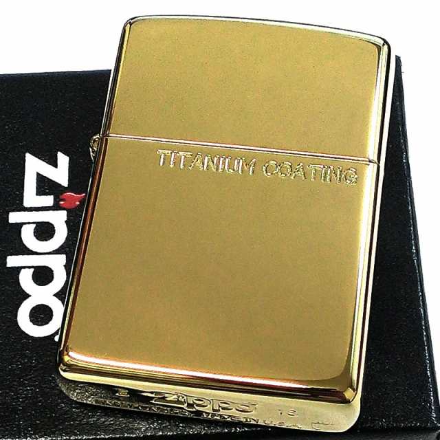 ZIPPO ライター アーマー ミラー仕上げ ジッポ ゴールド 金チタン 鏡面 重厚 シンプル チタニウムコーティング 美しい メンズ おしゃれ  ｜au PAY マーケット