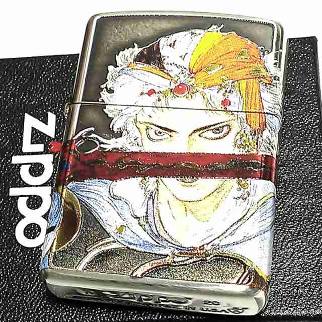 ZIPPO アーマー 天野喜孝 ジッポ ライター 両面デザイン アンティーク 銀いぶし 彫刻柄 かっこいい 重厚 おしゃれ ゲーム メンズ ギフト