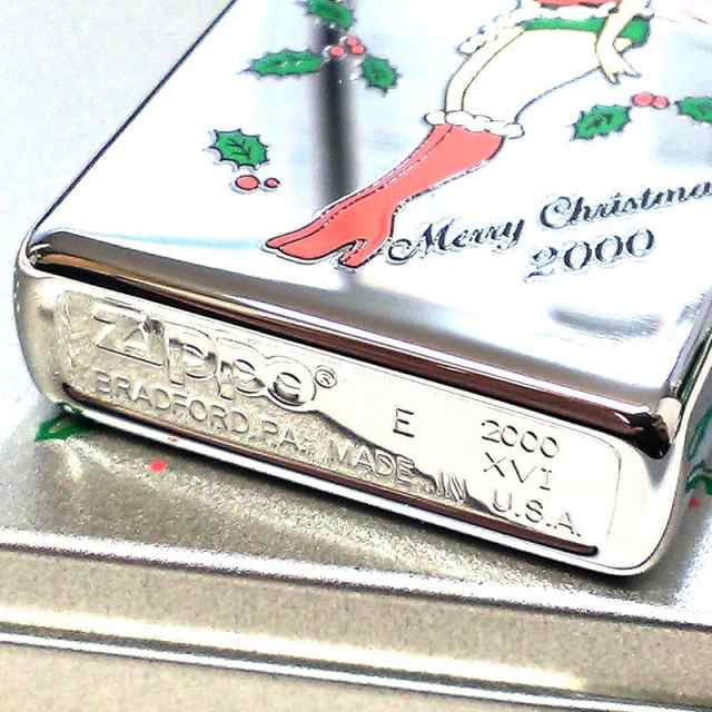 ZIPPO 一点物 ウィンディ クリスマスレディ サンタ おしゃれ 2000年製