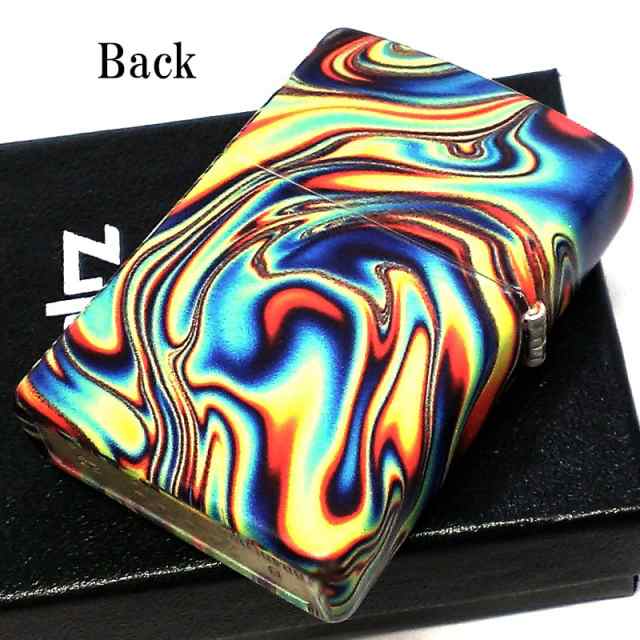 ZIPPO おしゃれ カラフル 渦巻き ジッポ ライター マーブル 蓄光