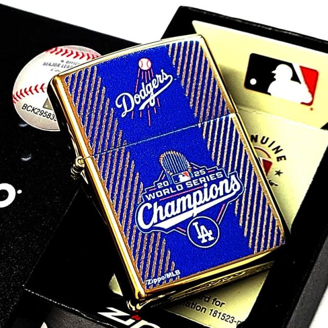 ZIPPO ロサンゼルス ドジャース 2025ワールドシリーズ優勝記念モデル ジッポ ライター 野球 メジャーリーグ ゴールド 金タンク かっこいい おしゃれ メンズ ギフト プレゼント_6