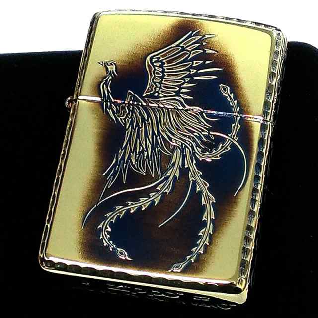 ZIPPO アーマー 唐草 鳳凰 ジッポ ライターアラベスク 5面彫刻