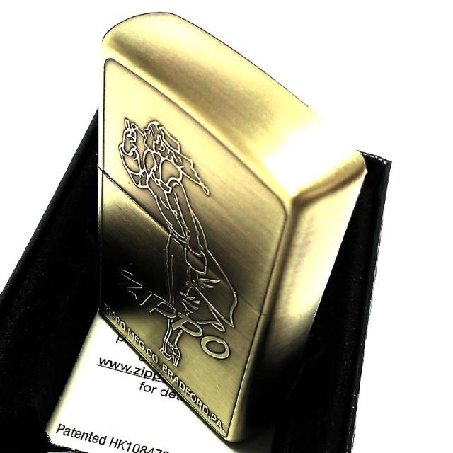 ZIPPO ライター レトロモチーフ ウィンディ ジッポ ブラス 真鍮古美 ジッポー かっこいい おしゃれ メンズ プレゼント ギフト_4