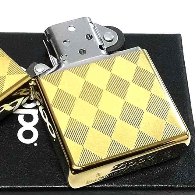 【期間限定】 ライター ZIPPO アーガイル チタンコーティング ゴールド ジッポ その他