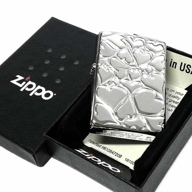 ZIPPO ハート ジッポ ライター FILL LOVE レディース シルバー 可愛い