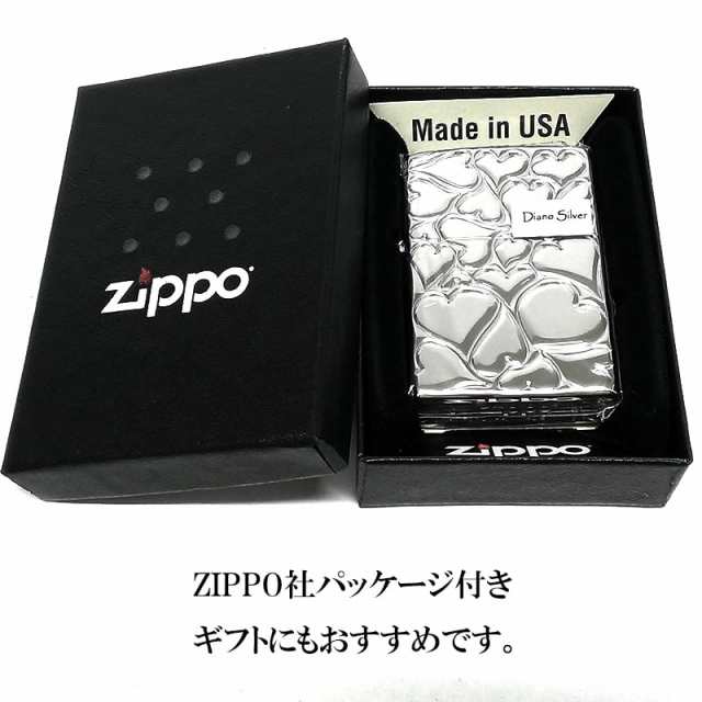 ZIPPO ハート ジッポ ライター FILL LOVE レディース シルバー 可愛い 