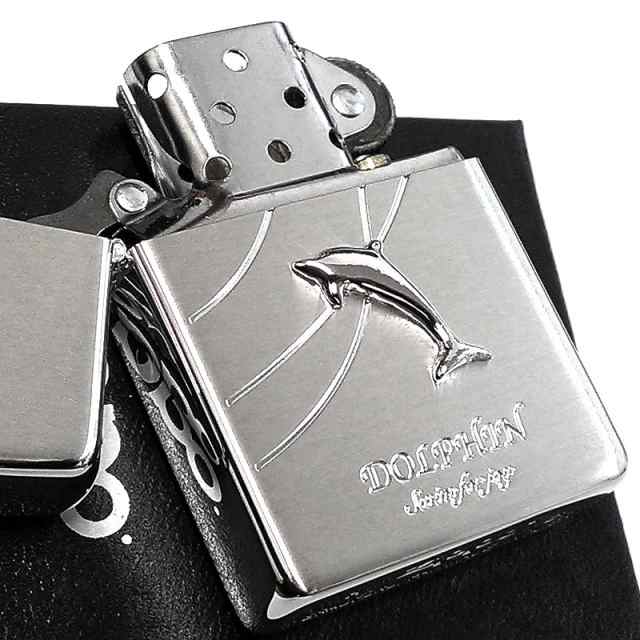 半額SALE／ ZIPPO ブルードルフィン シルバーサテーナ イルカ ジッポー