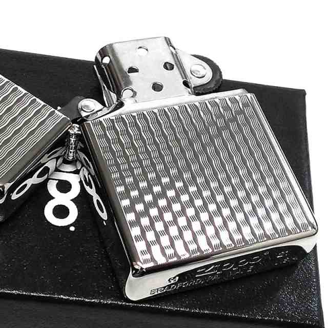 zippo☆k24純金メッキ☆両面/ダイヤモンドカットウェーブ☆ジッポ ライター