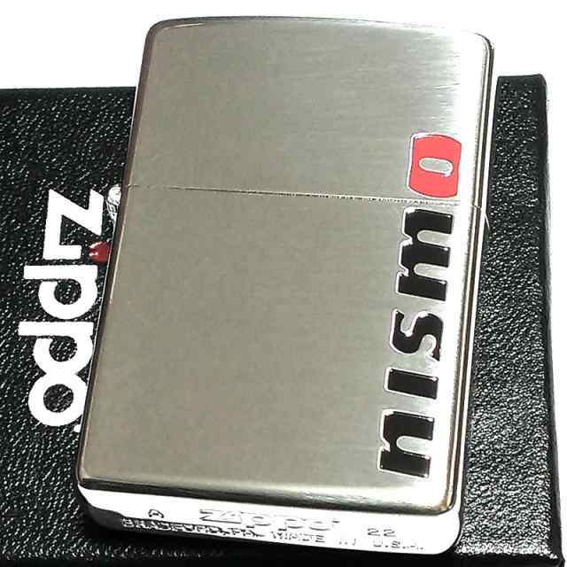 ZIPPO ライター NISMO シルバー＆レッド ジッポ 日産公認モデル ニスモ ロゴ 車 ニッサン かっこいい 色差し ギフト プレゼント  おしゃれ｜au PAY マーケット