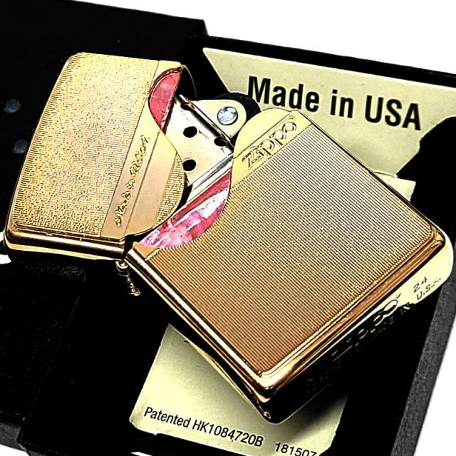 ZIPPO ライター 限定 トリックシェル ジッポー ゴールド かっこいい 金 