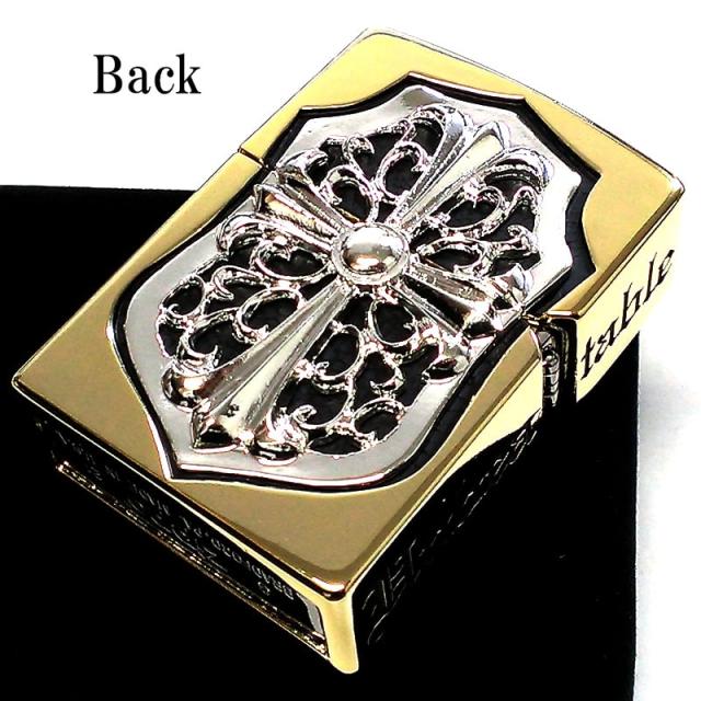 ZIPPO メタルジャケット 超重厚 ゴールド ジッポ 金銀 ライター