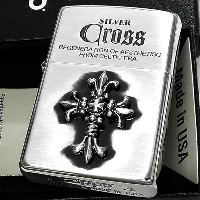 ZIPPO 十字架 ジッポ ライター シルバー 限定シリアルナンバー入り 銀燻し 彫刻 かっこいい シルバークロス おしゃれ メンズ プレゼント の通販は